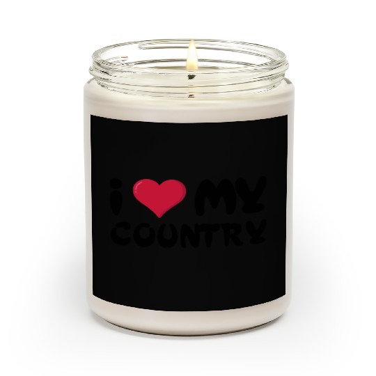 I love my country Scented Candles