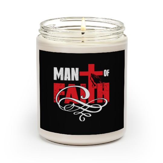 Man Of Faith Love Jesus Cristian Christmas Scented Candles