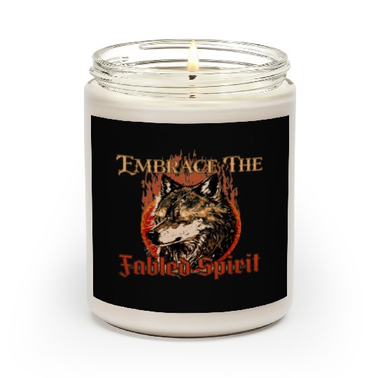 Embrace The Fabled Spirit Wolf Red Scented Candles