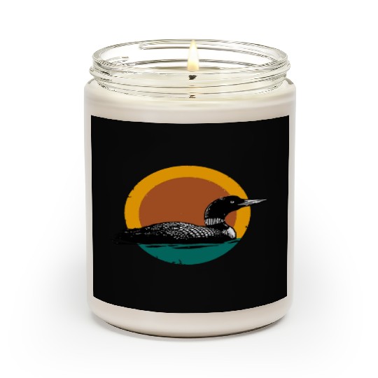 Loon Sunset Faded Look with Retro Colors Scented Candles