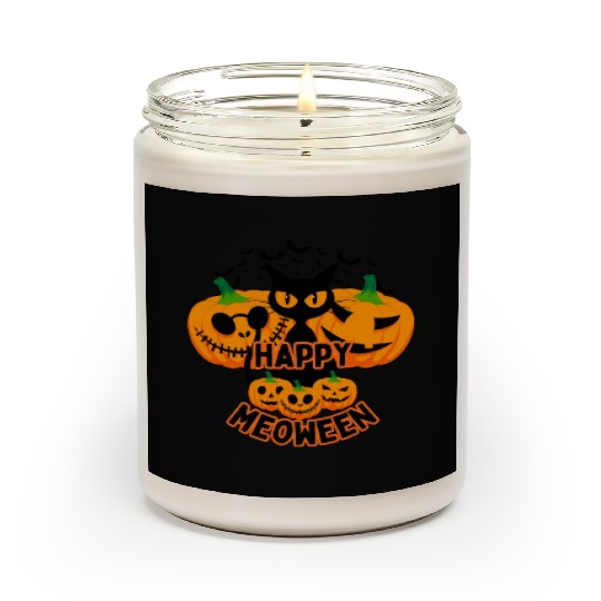 Happy Meoween Black Cat Scented Candles