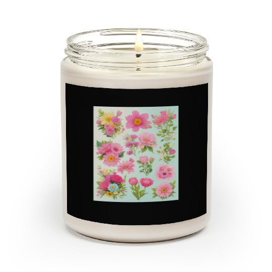 Iris and Indigo Spring Flowers Scented Candles