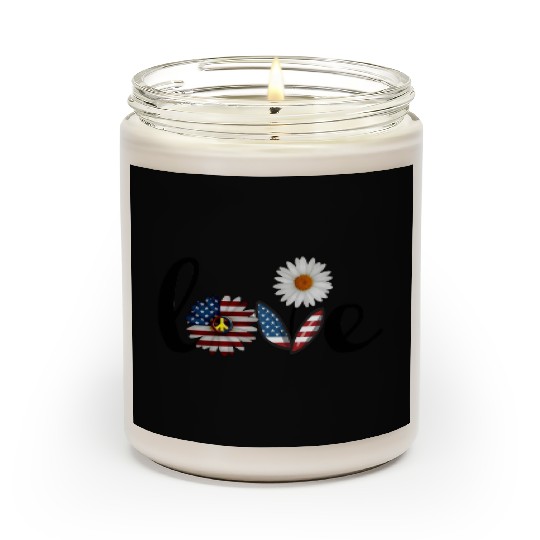 Love daisy solid Scented Candles