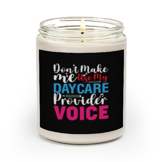 Daycare Provider Childcare Pre-k Teacher Appreciat Scented Candles