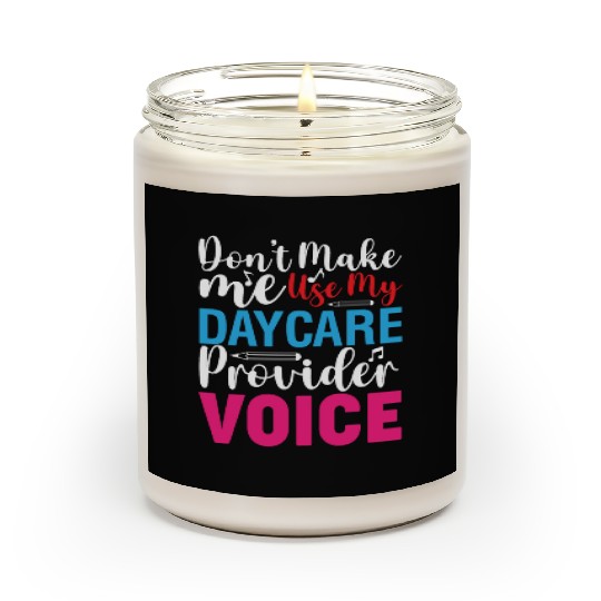 Daycare Provider Childcare Pre-k Teacher Appreciat Scented Candles
