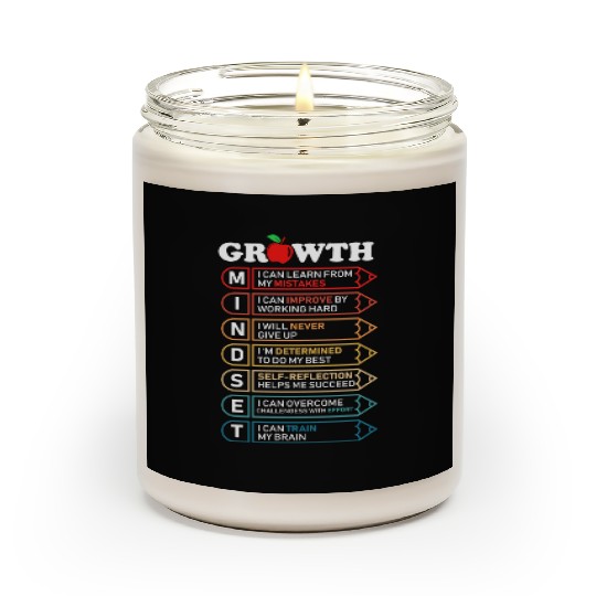 Growth Mindset Definition Motivational Quote Class Scented Candles