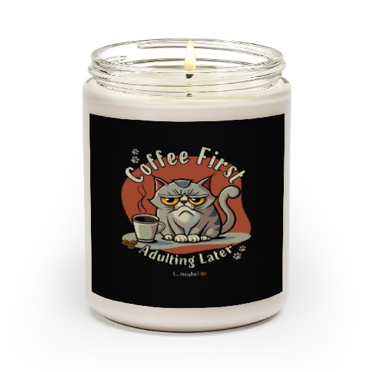 Coffee First - Adulting Later (...maybe) Scented Candles