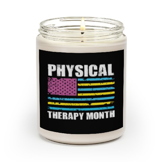 USA Flag PT PTA Physical Therapy Gift Physical Scented Candles