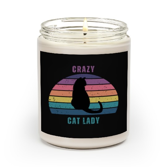 crazy cat lady Scented Candles