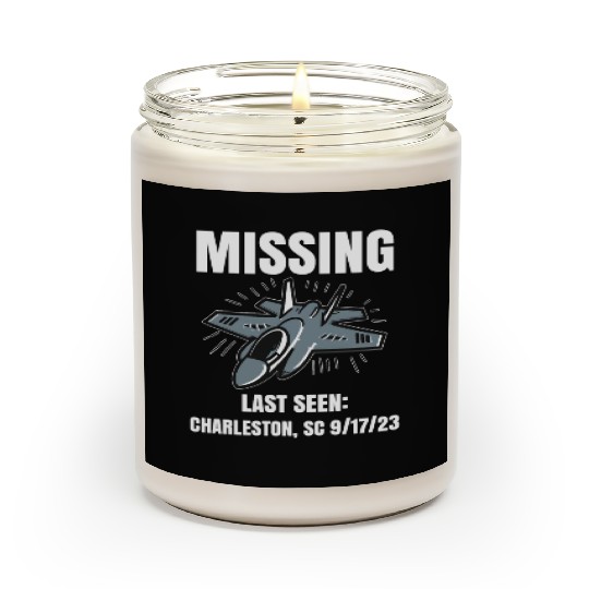 Missing F-35 War Plane Scented Candles