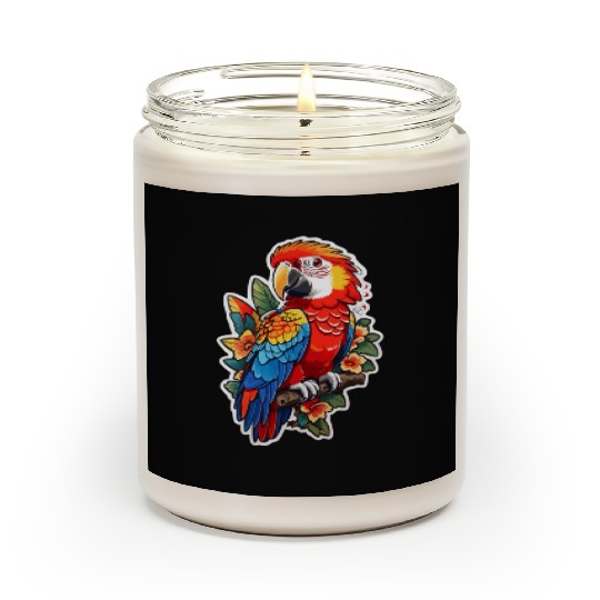 Scarlet Macaw Kawaii Scented Candles