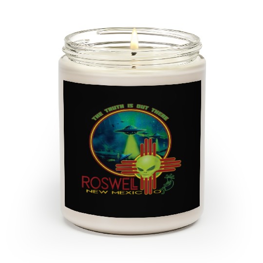 Roswell Aviation New Mexico Alien UFO Scented Candles