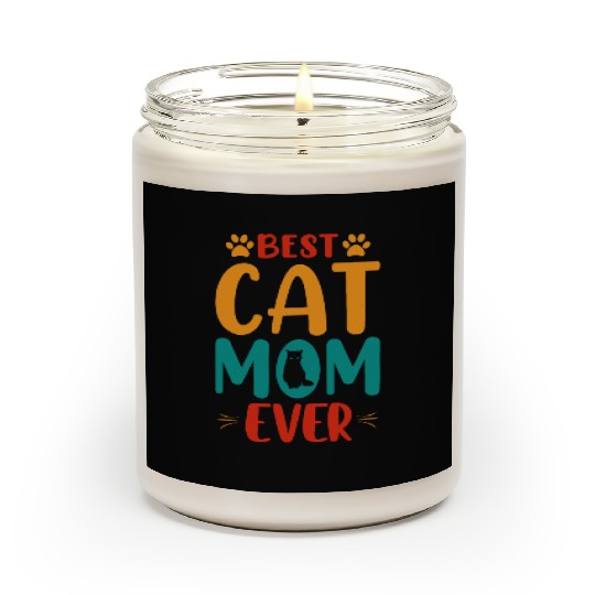 Best Cat mom Ever Scented Candles