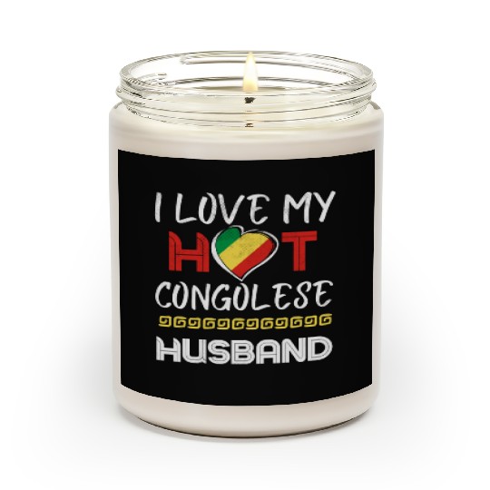 Funny Congolese Husband Proud Wife Scented Candles