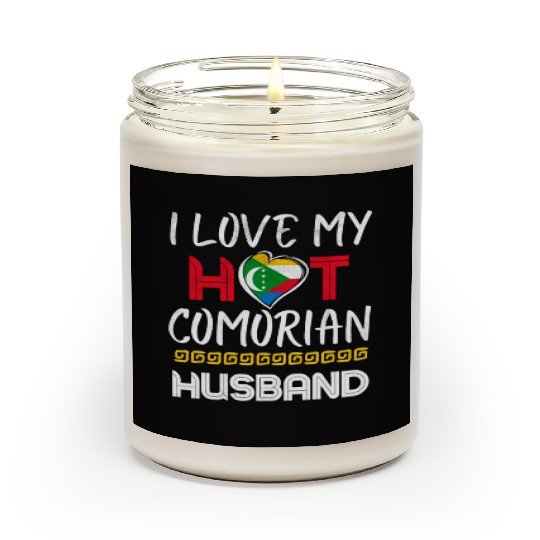 Funny Comorian Husband Proud Wife Scented Candles