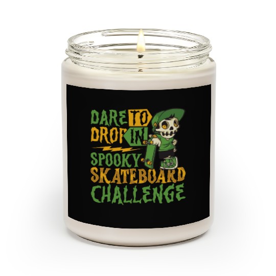 Spooky Horror Skateboarder Halloween Skateboarding Scented Candles