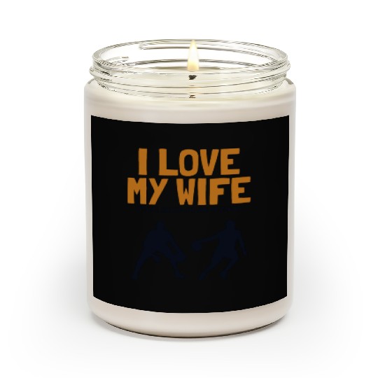 I love my Wife Basketball Professional Lover Scented Candles