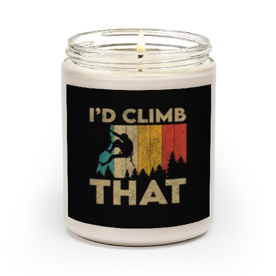 I'd Climb That Funny Vintage Rock Climbing Boulder Scented Candles