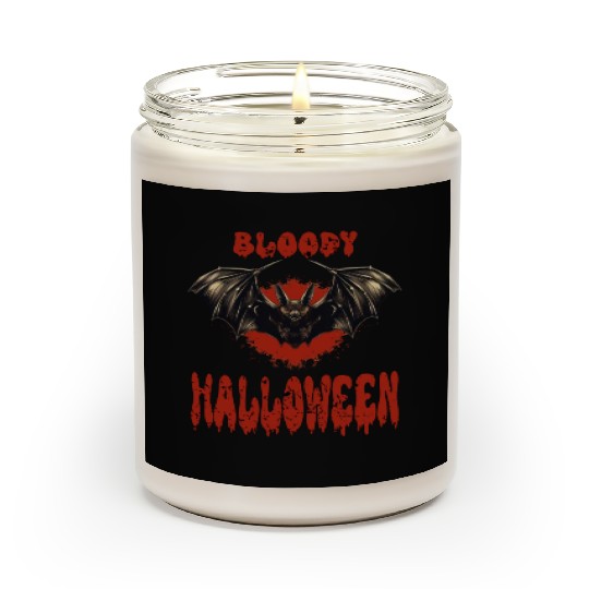 Bloody Halloween Vampire Bat Spooky Scented Candles