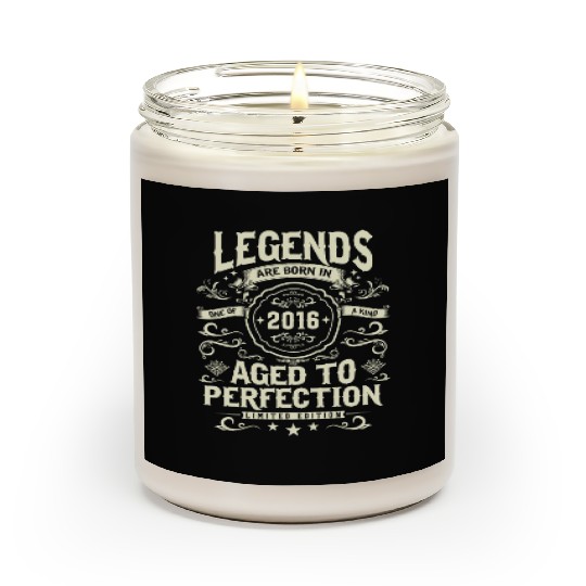Retro 2016 7th Birthday Surprise Scented Candles
