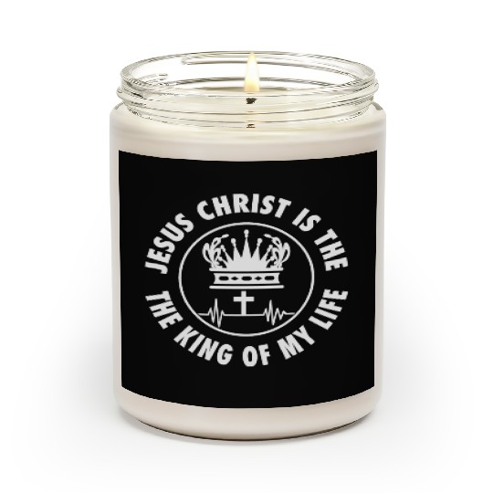 Love Jesus King Of My Life Christian Christmas Scented Candles