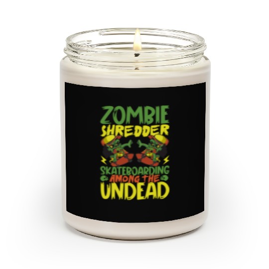 Spooky Horror Skateboarder Halloween Skateboarding Scented Candles