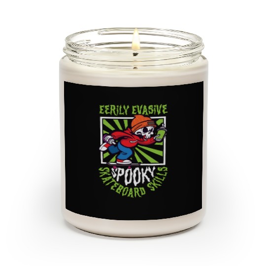Spooky Horror Skateboarder Halloween Skateboarding Scented Candles