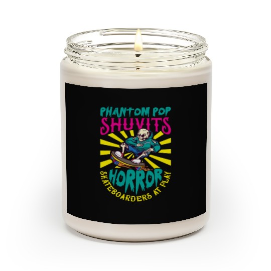 Spooky Horror Skateboarder Halloween Skateboarding Scented Candles