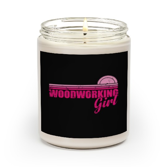 Woodworking Girl Forest Worker Scented Candles