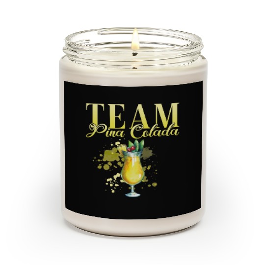 Team Pina Colada Cocktail Bartender Scented Candles