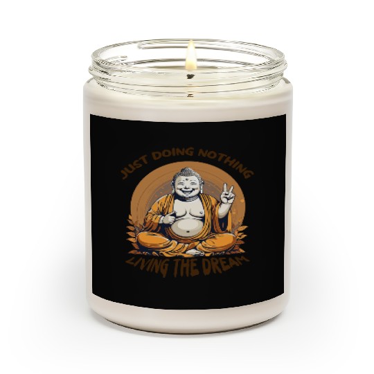 Living the dream Buddha Scented Candles