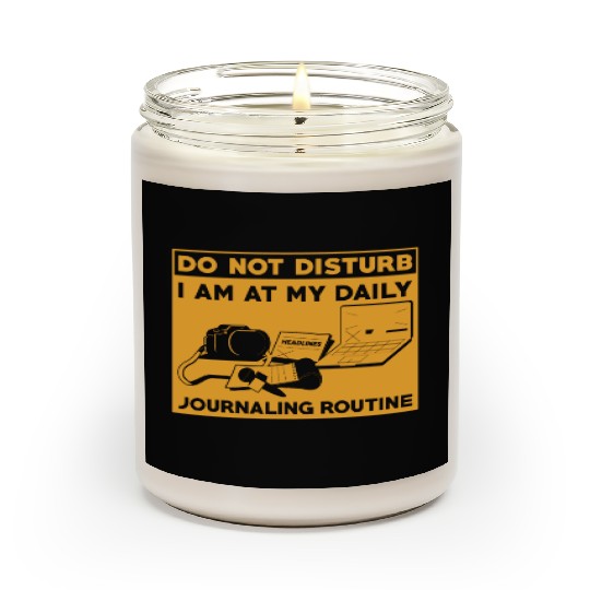 Journaling Routine Funny Do not Disturb Journaling Scented Candles