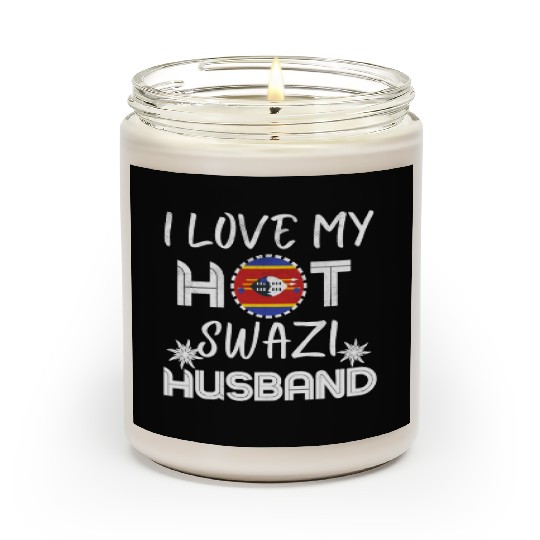 Funny Swazi Husband Eswatini Proud Wife Scented Candles