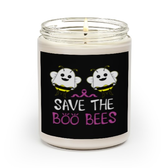 Save The Boo Bees Breast Cancer Awareness Scented Candles