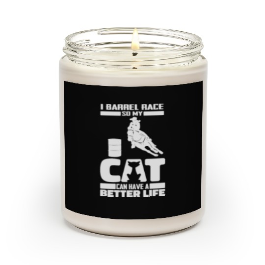 Horse Barrel Racing Cat Scented Candles