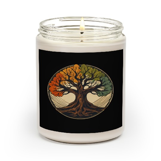 Tree / Wood / Forst / Tree of Life / Leaves Scented Candles