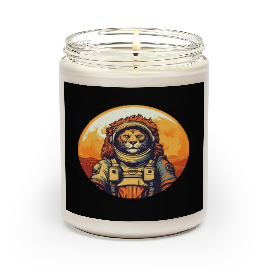 Lion in space Scented Candles