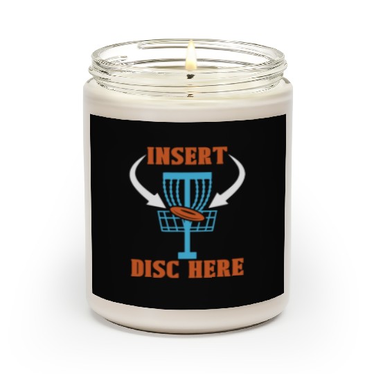 Disc Golf Insert Disc Here Ultimate Frisbee Golfer Scented Candles