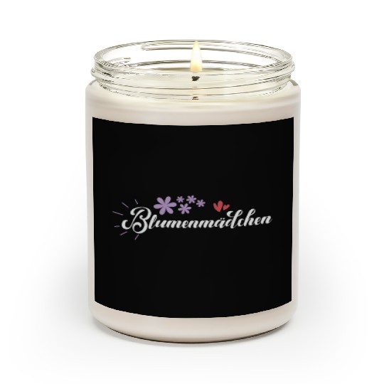 cute Flower Girl Wedding Scented Candles