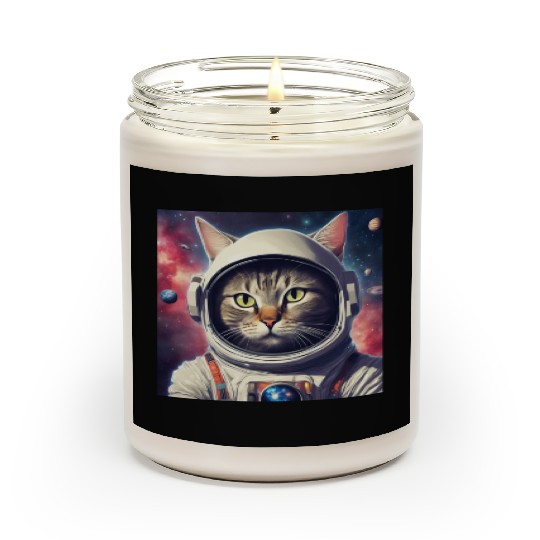 space cat Scented Candles