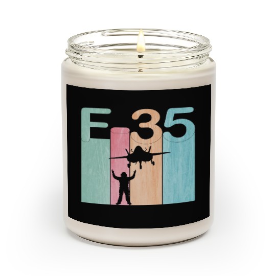 F35 Vintage Air Force Fighter Jets Scented Candles