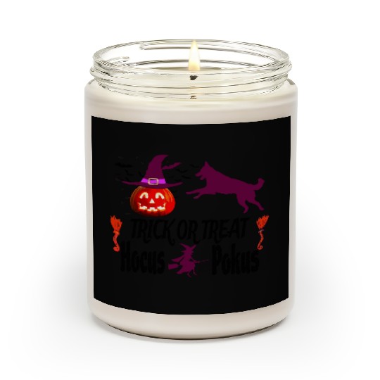 Pumpkin Halloween Trick or Treat Hocus Pocus Dog Scented Candles