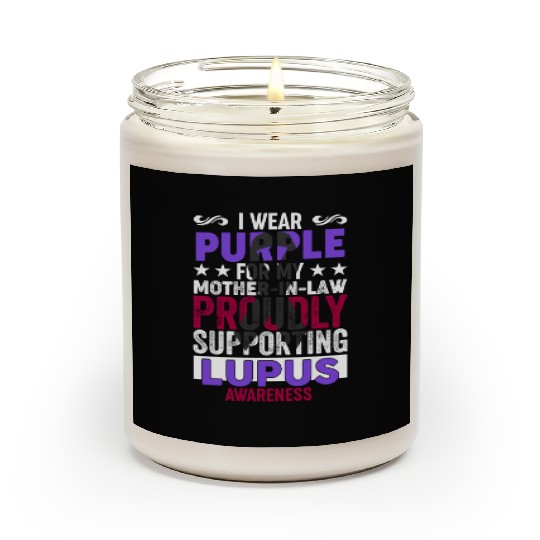 I wear Purple for my Mother-in-Law Lupus Awareness Scented Candles