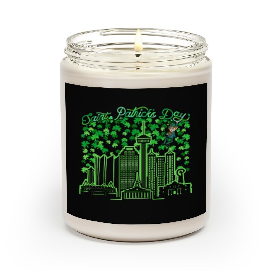 Saint Patrick's Day San Antonio Texas Scented Candles