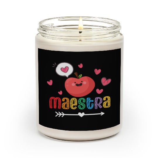 Maestra Bilingual Spanish Teacher team Scented Candles