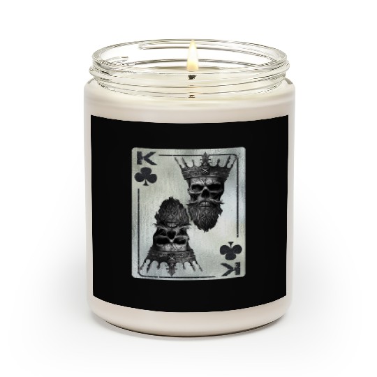 Gothic Card Game Clubs King Creepy Scented Candles