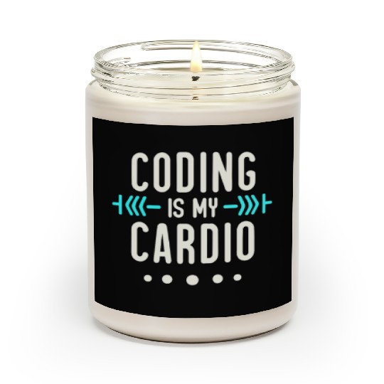 Coding Is My Cardio | Geeky Software Developer Scented Candles