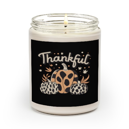 Thankful Thanksgiving Fall Vibes Scented Candles