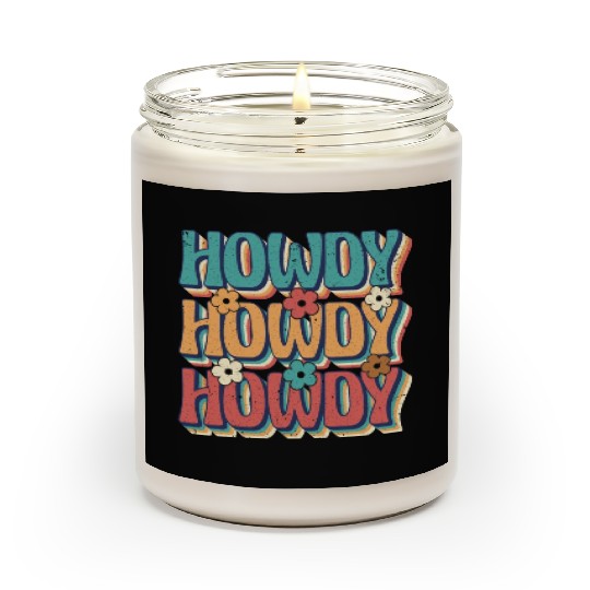 Groovy Howdy Rodeo Western Country Southern Cowgir Scented Candles