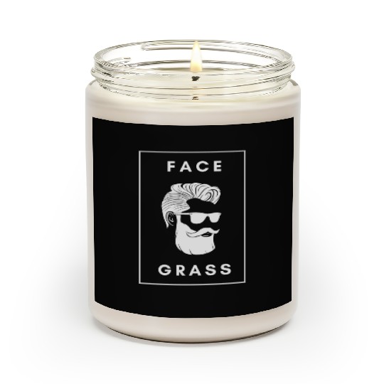 Face Grass, White beard, Black and White Scented Candles